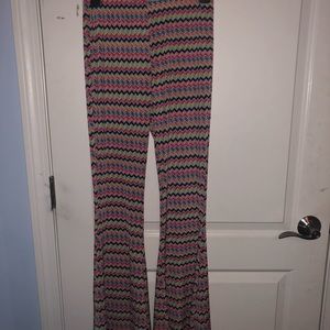 Flare Colored Chevron Pants